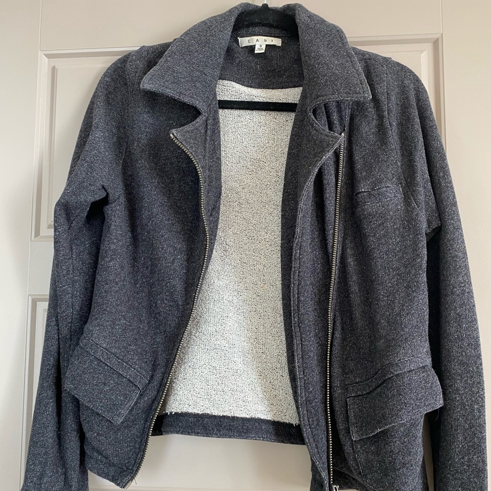 CAbi Gray Utility Jacket size small!!